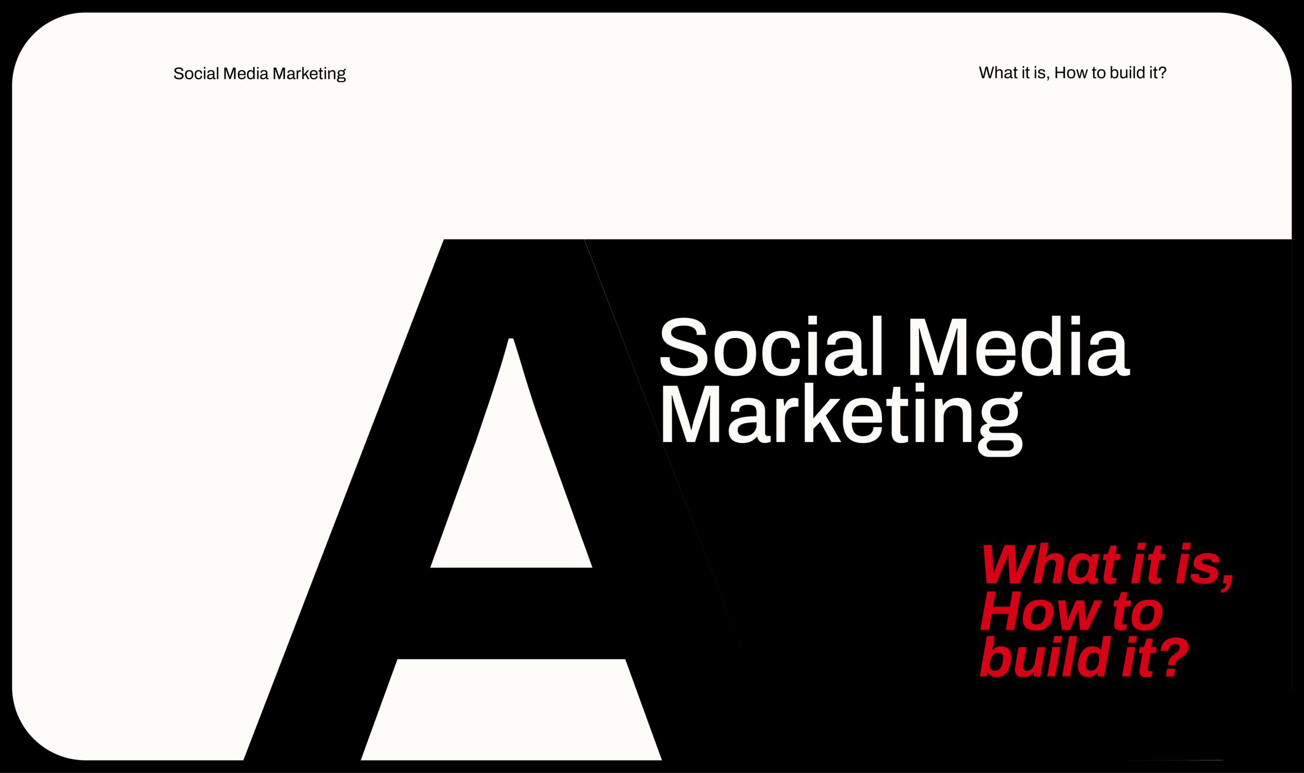Social Media Marketing: What it is, How to build it